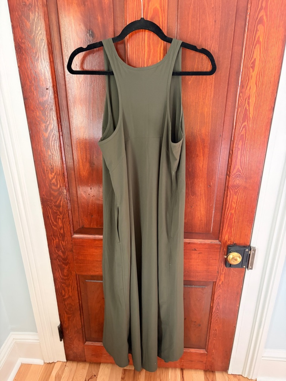 Athleta Presidio Dress Olive Green Small EUC - Picture 5 of 6